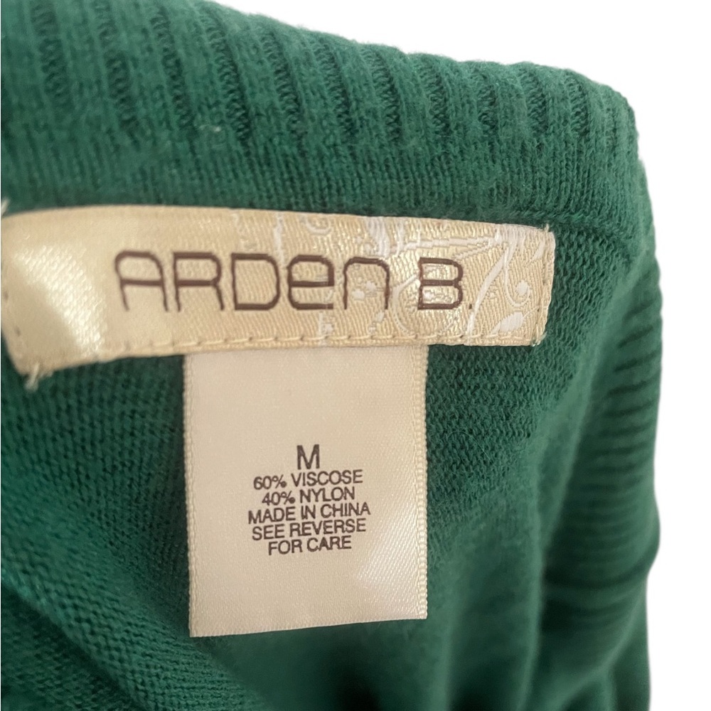 Arden B Emerald Green Cowl Neck Sweater,Sweater Dress, Medium - Picture 4 of 6